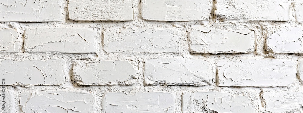 Abstract white brick wall background, with a white painted old brick texture suitable for use in design, banners, posters, or packaging Abstract white brick wall background, with a white painted old brick texture suitable for use in design, banners, posters, or packaging