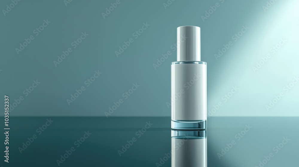 Elegant Bottle Against Simple Backdrop Elegant Bottle Against Simple Backdrop