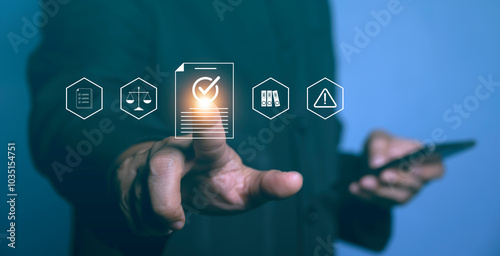 Effective compliance and law principle culture in corporate. Ethical invest, sustainable development. Business ethics concept. Professional business integrity and moral for good governance policy.