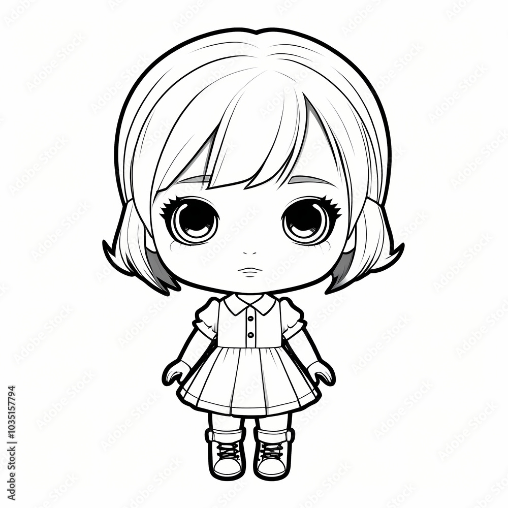 little girl with hair