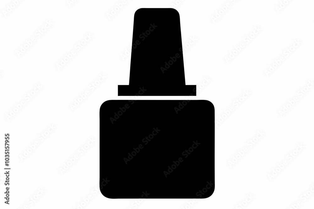 Nail polish silhouette vector, Nail polish bottle icon Nail polish silhouette vector, Nail polish bottle icon