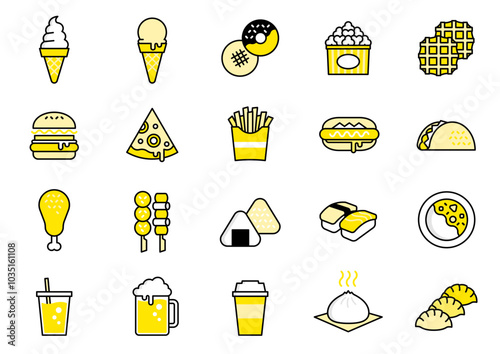 飲食アイコン03　Food and Beverage Icons