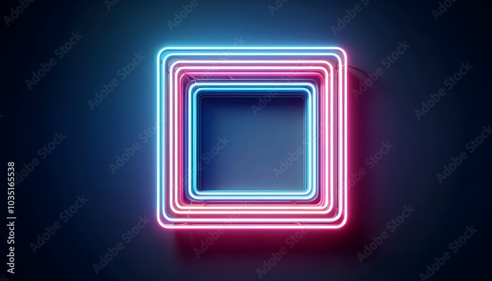glowing neon frame glowing neon frame