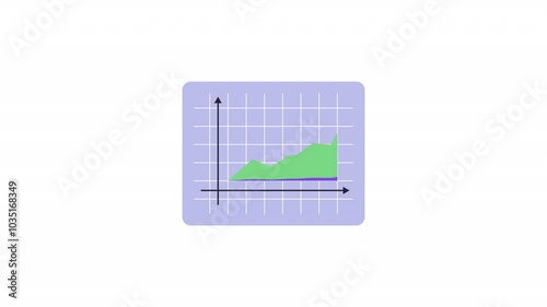 Growth and Progress Shown on a Business Chart. Showcasing a colorful chart displaying upward trends, symbolizing business growth, financial success, and positive market performance.