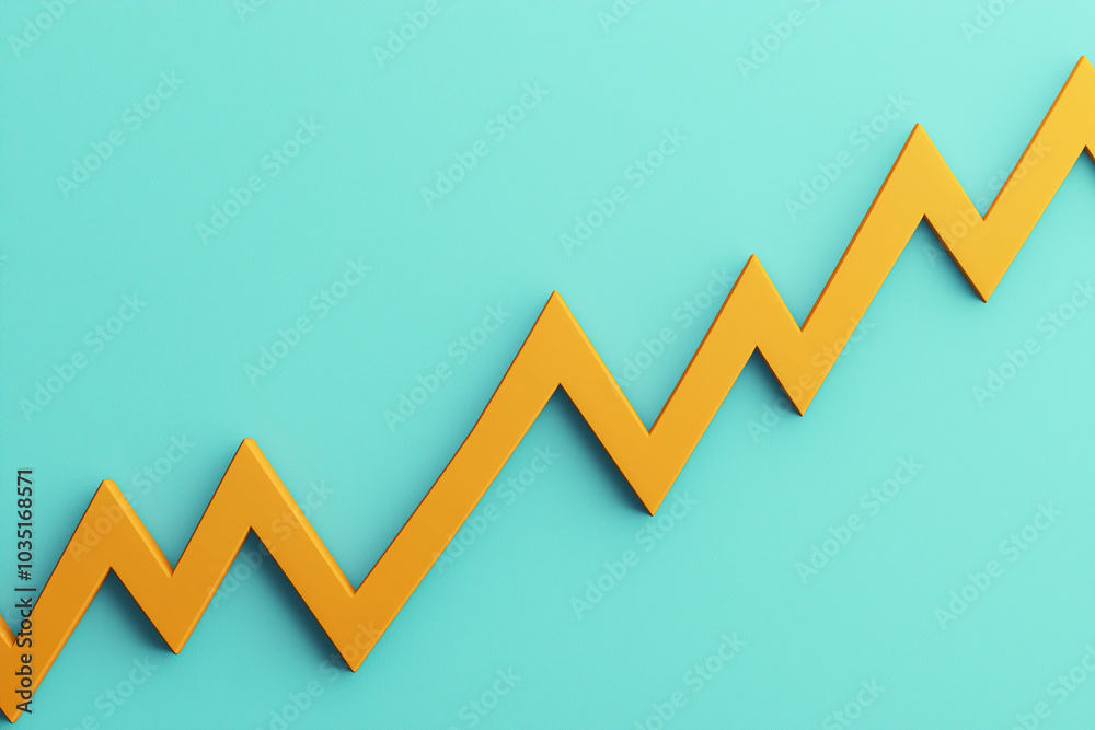 Abstract Upward Trending Arrow Graphic Abstract Upward Trending Arrow Graphic