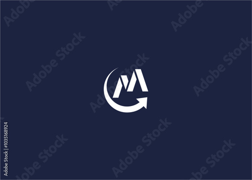 Free Download Letter mc with arrow logo icon design vector design template inspiration - GFXLoad