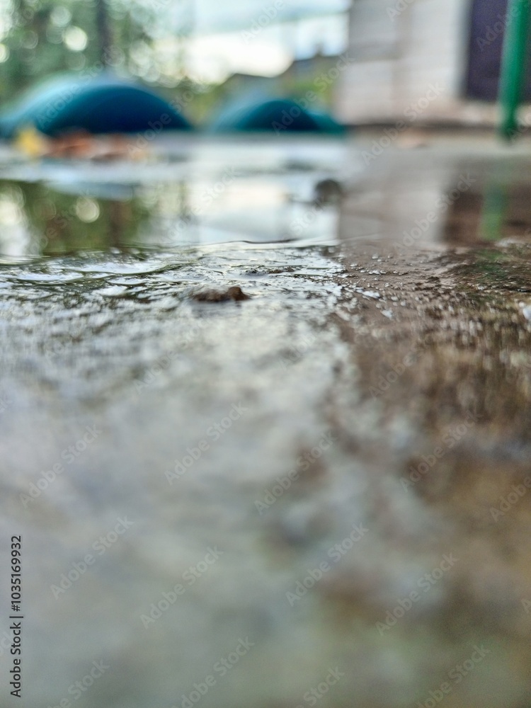 Fototapeta premium rain on the street