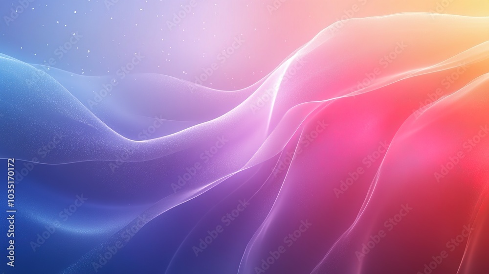 Vibrant Abstract Waves in Soft Gradient Colors Vibrant Abstract Waves in Soft Gradient Colors