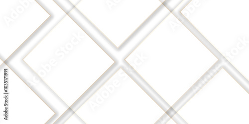 bstract background is white with an old surface and white 3d lines and technology modern background design. Geometric with squares in bright light with soft shadows as pattern stylist geometric line.	