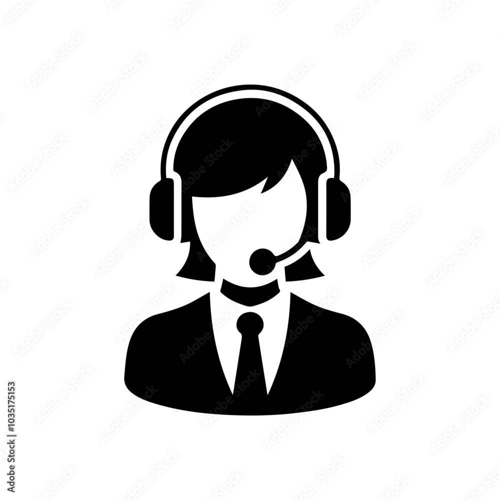 woman call center icon, woman customer service avatar icon. woman call center icon, woman customer service avatar icon.