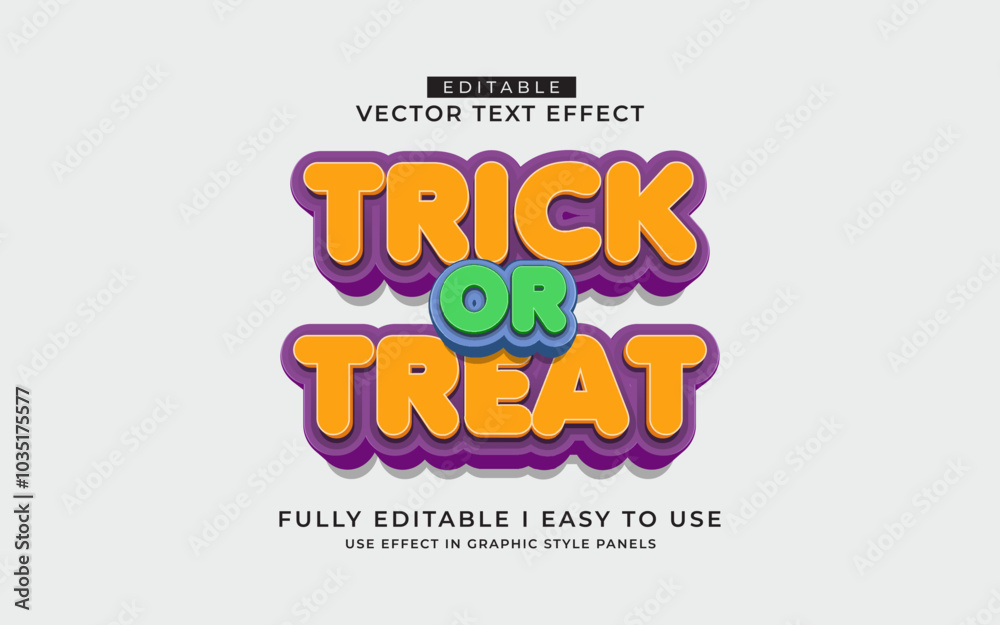 3d editable trick or treat text effect graphic style template 3d editable trick or treat text effect graphic style template
