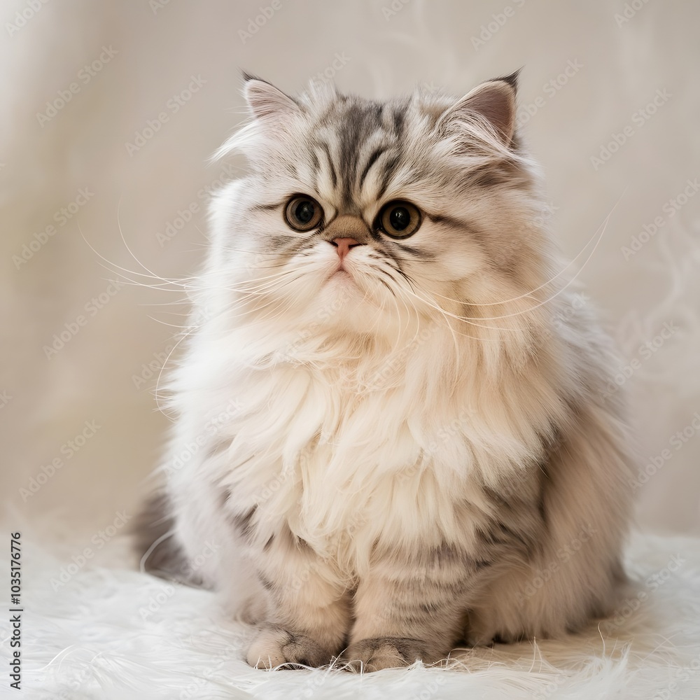 Fototapeta premium white persian cat