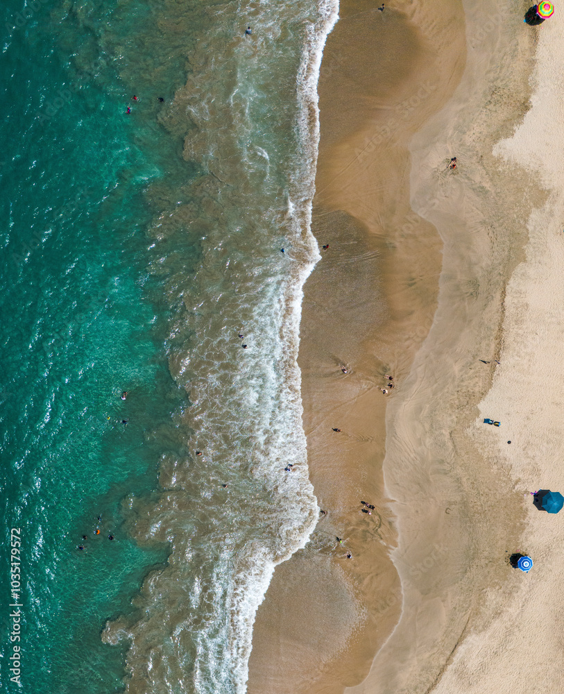 Aerial view of la ropa beach with beautiful coastline and ocean waves, Zihuatanejo, Mexico. Aerial view of la ropa beach with beautiful coastline and ocean waves, Zihuatanejo, Mexico.