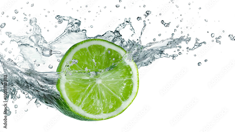 lime , lemon in water spash,green. lime , lemon in water spash,green.