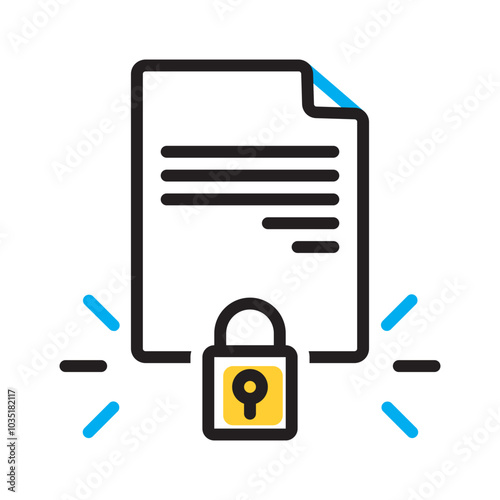 Vector multicolor icon for Disclosure