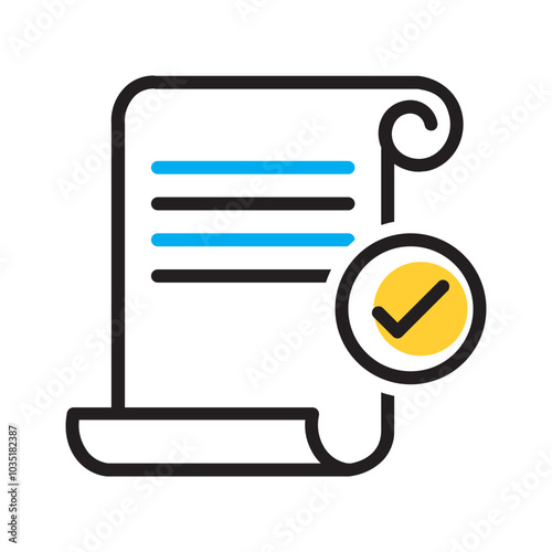 Vector multicolor icon for Amendments