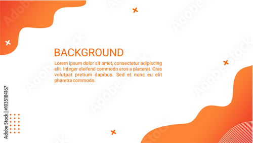 Vibrant Orange Abstract Background. Dynamic Curves and Energetic Design for Creative Projects
