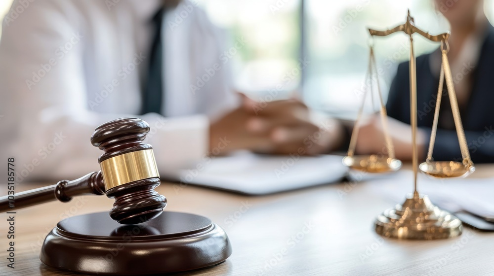 A personal injury lawyer consulting with an injured client in a supportive environment A personal injury lawyer consulting with an injured client in a supportive environment