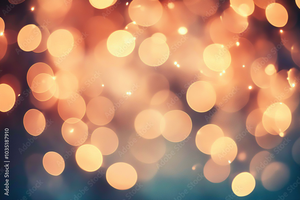 Soft Peach Bokeh Lights on a Warm Background Soft Peach Bokeh Lights on a Warm Background