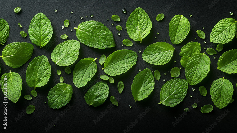 Fresh mint leaves Fresh mint leaves