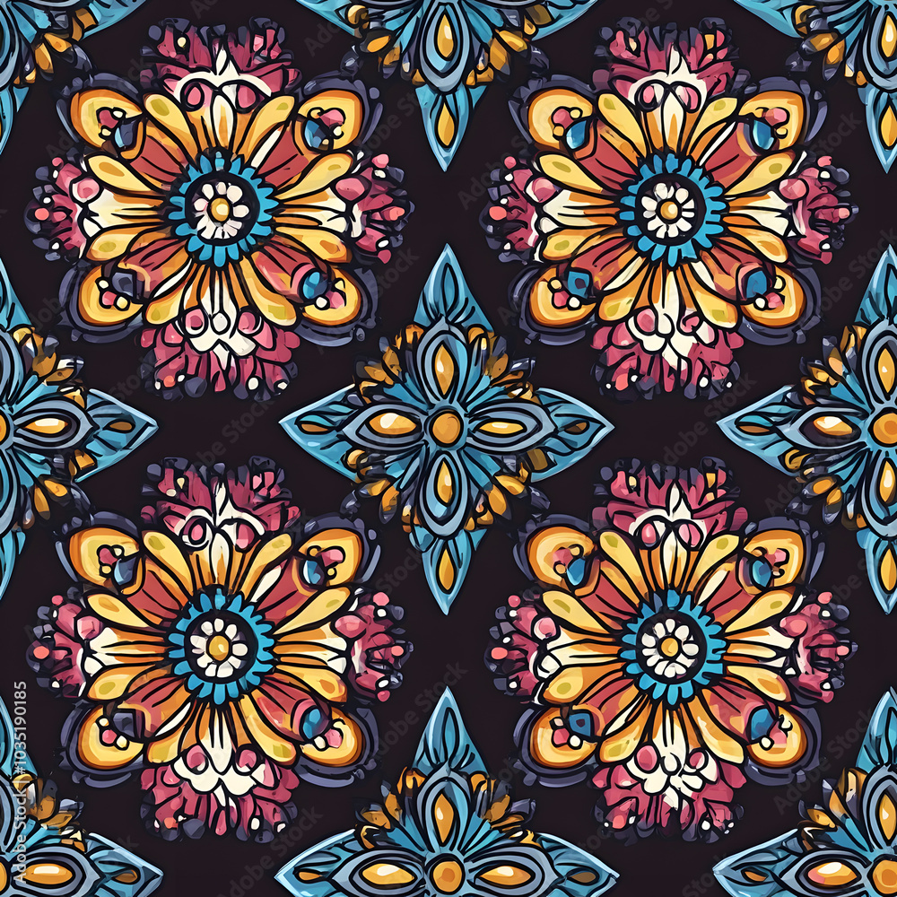 Whimsical Floral and Foliage Designs seamless pattern: Playful Doodles, Geometric Leaves, and Elegant Wildflowers in Bold and Soft Color Palettes. Whimsical Floral and Foliage Designs seamless pattern: Playful Doodles, Geometric Leaves, and Elegant Wildflowers in Bold and Soft Color Palettes.
