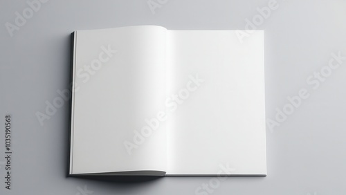 Obraz na płótnie The us letter perfect bound cover mockup provides a realistic representation of your softcover designs, perfect for displaying books, brochures, and magazines in professional presentations w salonie