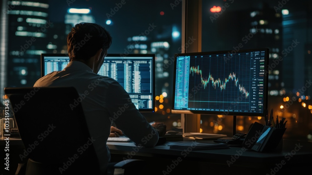 Stock Market Analysis at Night Stock Market Analysis at Night