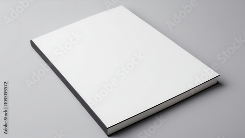 The us letter perfect bound cover mockup provides a realistic representation of your softcover designs, perfect for displaying books, brochures, and magazines in professional presentations