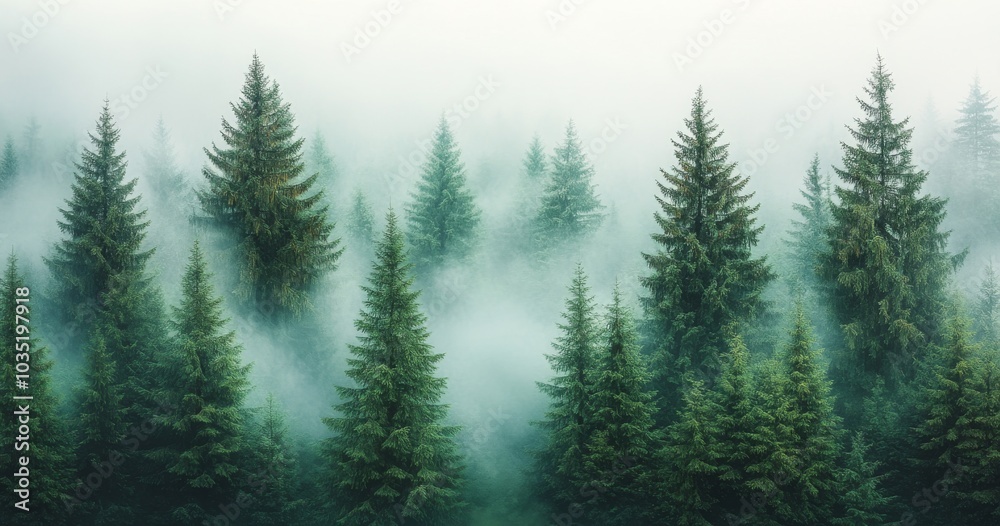 The background is a watercolor of a lush forest picture with foggy snow. It depicts the wild nature of the taiga, frozen, misty, and frozen. The background is a watercolor of a lush forest picture with foggy snow. It depicts the wild nature of the taiga, frozen, misty, and frozen.