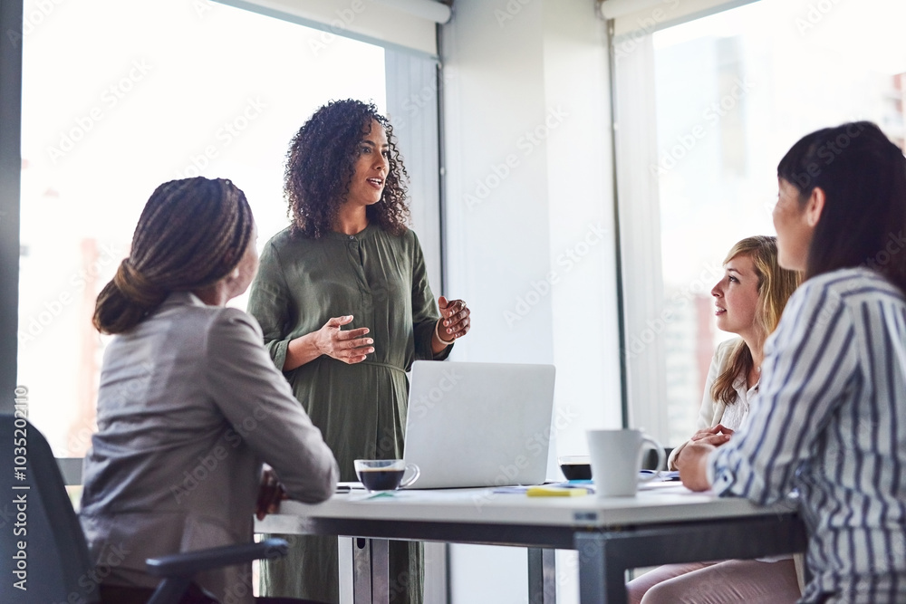 © CamPen2000/peopleimages.com - Leader, training and group of business women in meeting, coaching or learning in creative startup. Team, manager and discussion for brainstorming ideas, project update and design for event planning © CamPen2000/peopleimages.com - Leader, training and group of business women in meeting, coaching or learning in creative startup. Team, manager and discussion for brainstorming ideas, project update and design for event planning