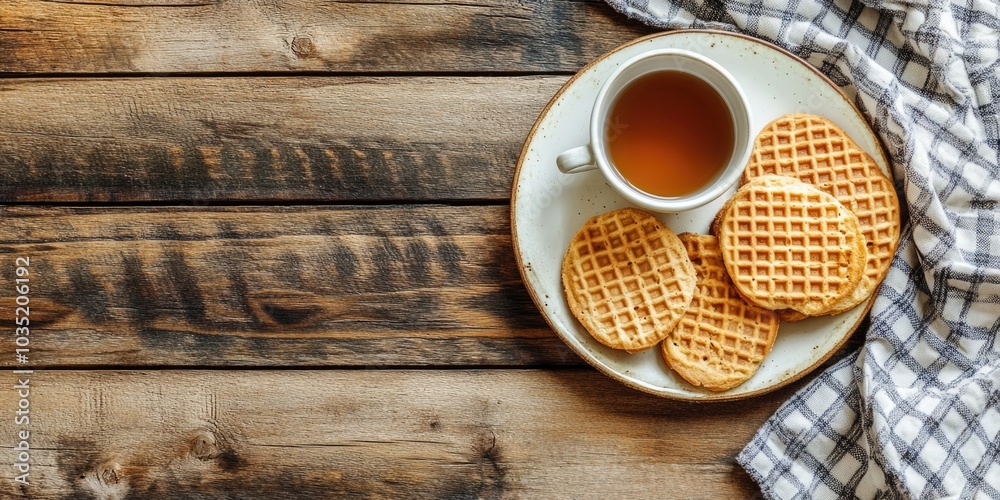 Cozy Coffee Break with Wafers Cozy Coffee Break with Wafers