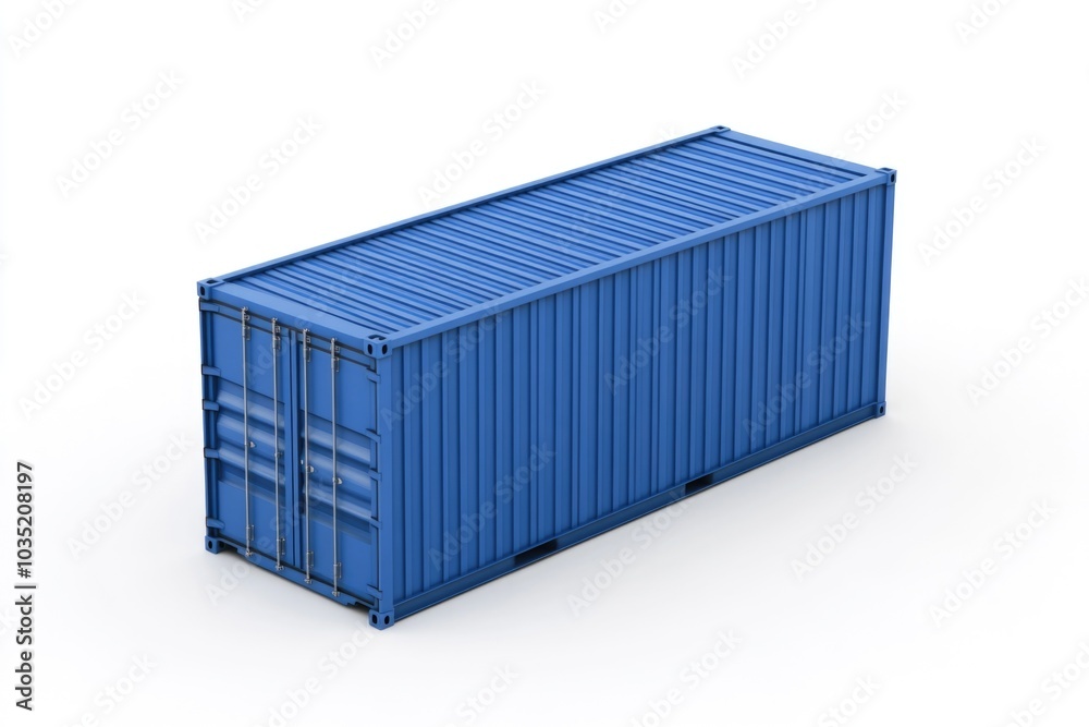 A blue plastic container sits on a white surface, perfect for use as a prop or illustration in various contexts A blue plastic container sits on a white surface, perfect for use as a prop or illustration in various contexts