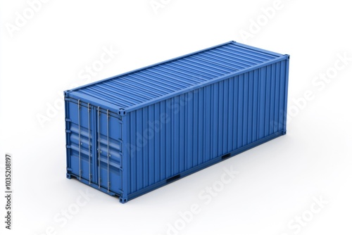 A blue plastic container sits on a white surface, perfect for use as a prop or illustration in various contexts