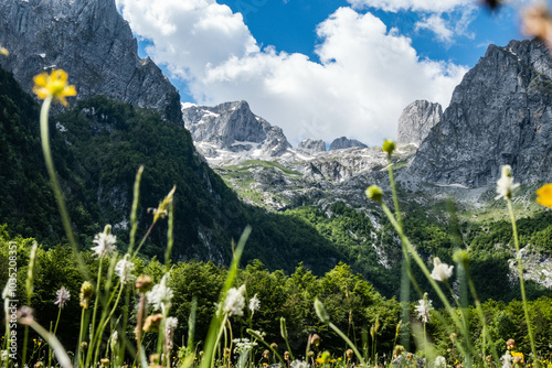 Grebaje Valley and Prokletije National Park, Accursed Mountains, Skala, Gusinje, Montenegro photo