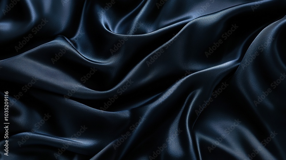Fototapeta premium Elegant Dark Silk Fabric Texture for Background Use