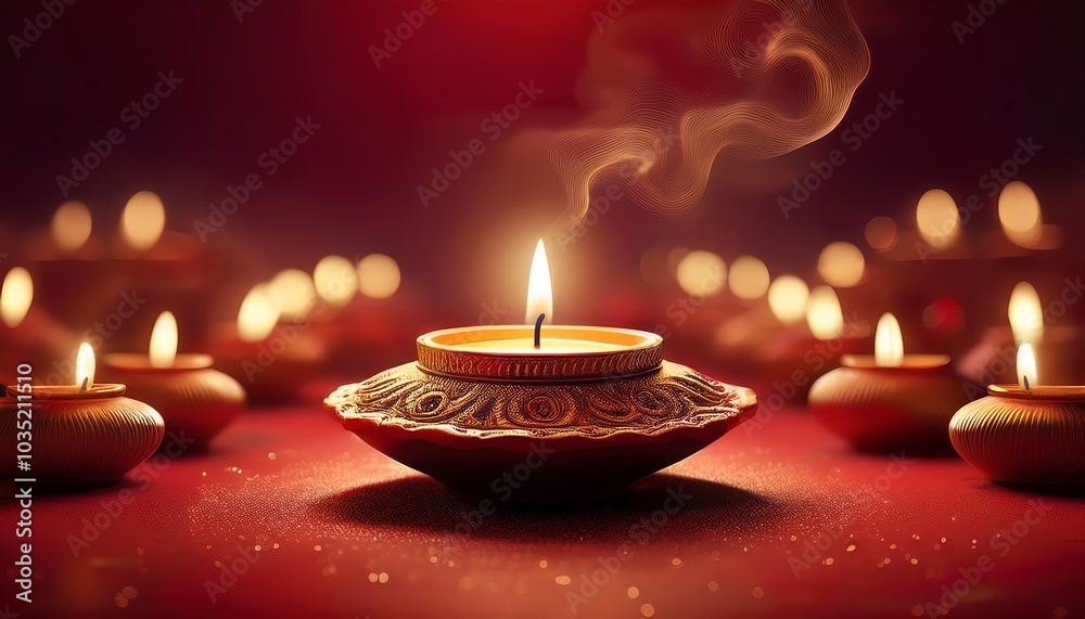 A serene scene of glowing candles surrounded by smoke, creating a peaceful and warm atmosphere, perfect for celebrations or meditative moments. A serene scene of glowing candles surrounded by smoke, creating a peaceful and warm atmosphere, perfect for celebrations or meditative moments.