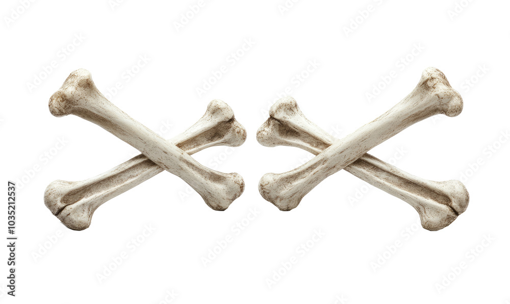 fresh crossed bones on transparent background fresh crossed bones on transparent background