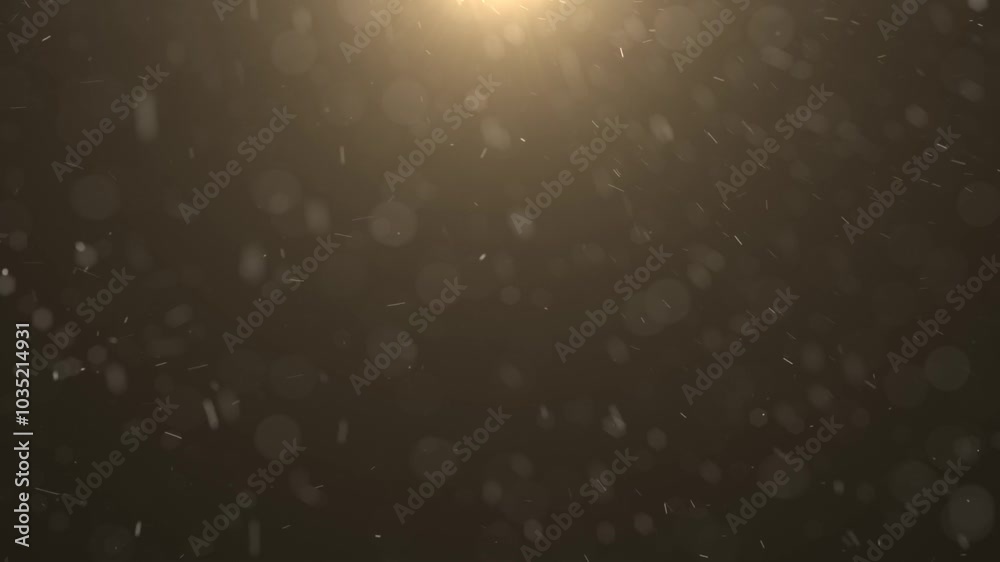 light and particle background. light background and falling snow particles