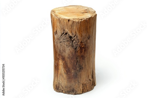 A piece of wood sits on a table, simple and rustic home decor