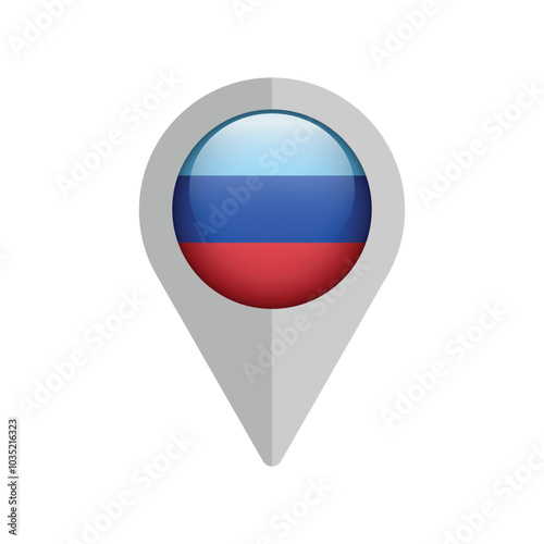 Free Download Flag pin map icon navigation of Luhansk Republic. Vector - GFXLoad