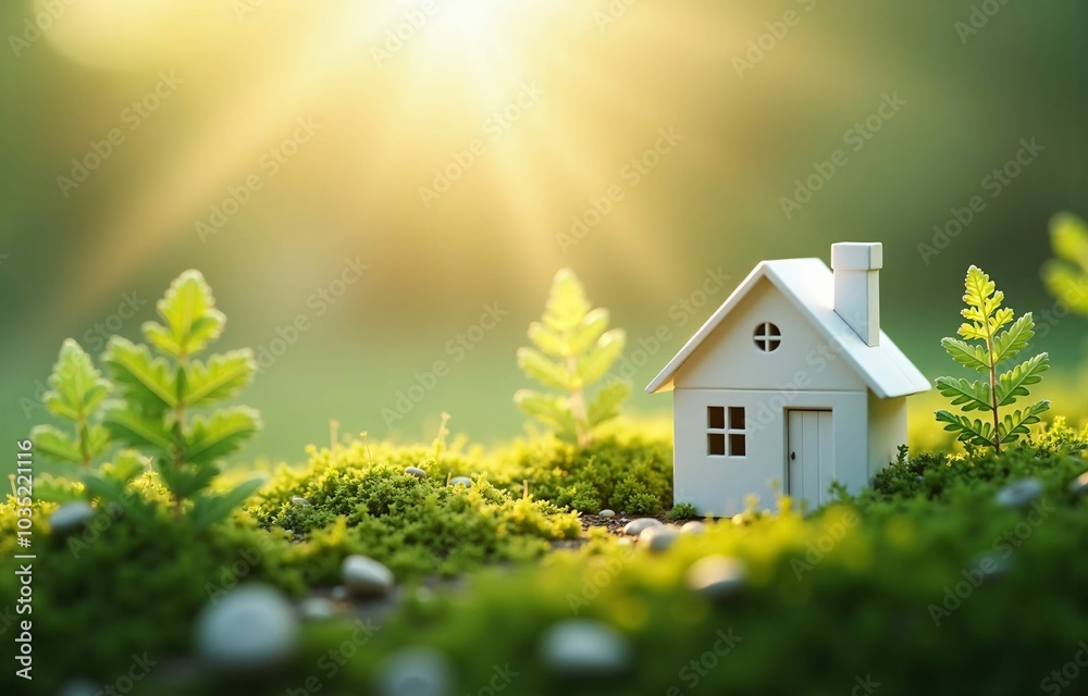 Eco House on the Grassland—A Symbol of Sustainable Living and Harmony with Nature, Promoting Environmental Protection and Ecology Eco House on the Grassland—A Symbol of Sustainable Living and Harmony with Nature, Promoting Environmental Protection and Ecology