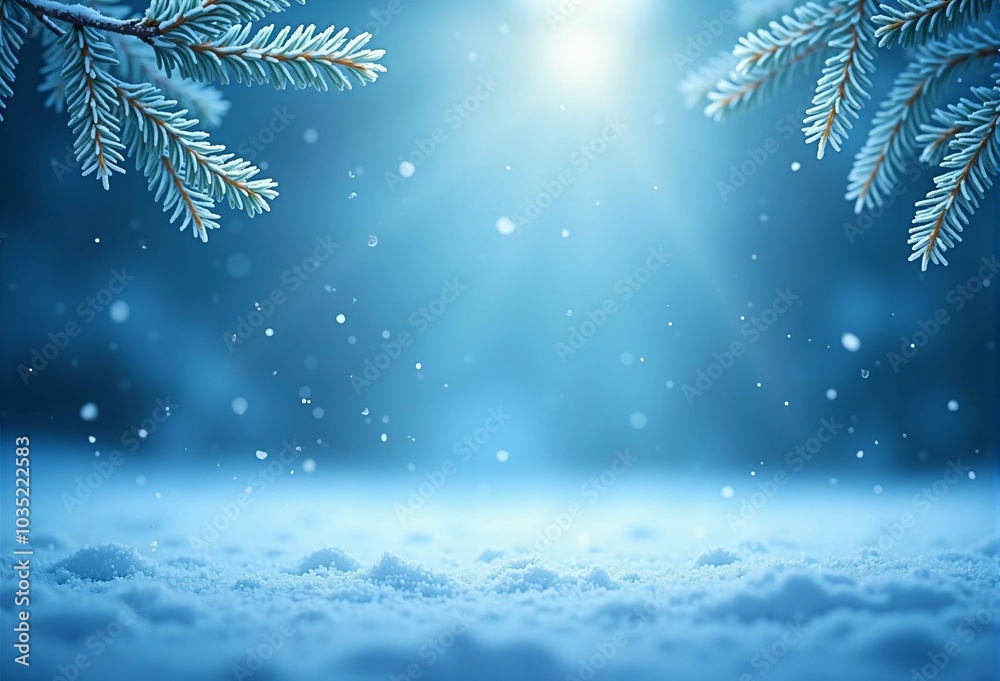 Romantic Winter Snow Scene and Serene Nature—A Beautiful Wonderland Evoking the Spirit of Christmas Romantic Winter Snow Scene and Serene Nature—A Beautiful Wonderland Evoking the Spirit of Christmas