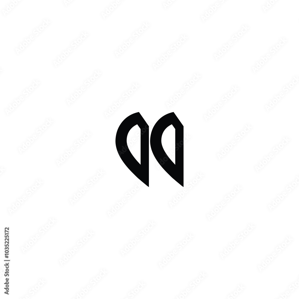 Fototapeta premium DD monogram logo design letter text name symbol monochrome logotype alphabet character simple logo