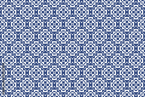 Pixel seamless pattern, textile design
