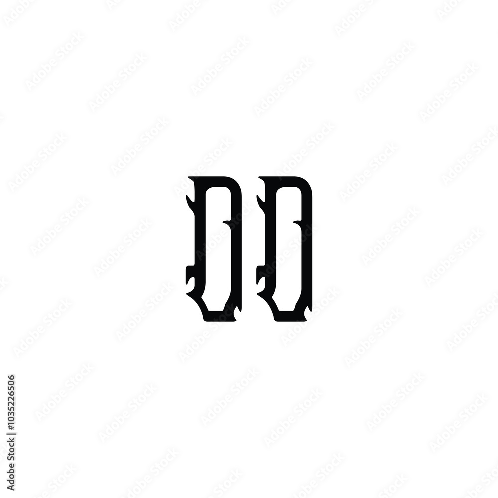 DD monogram logo design letter text name symbol monochrome logotype alphabet character simple logo
