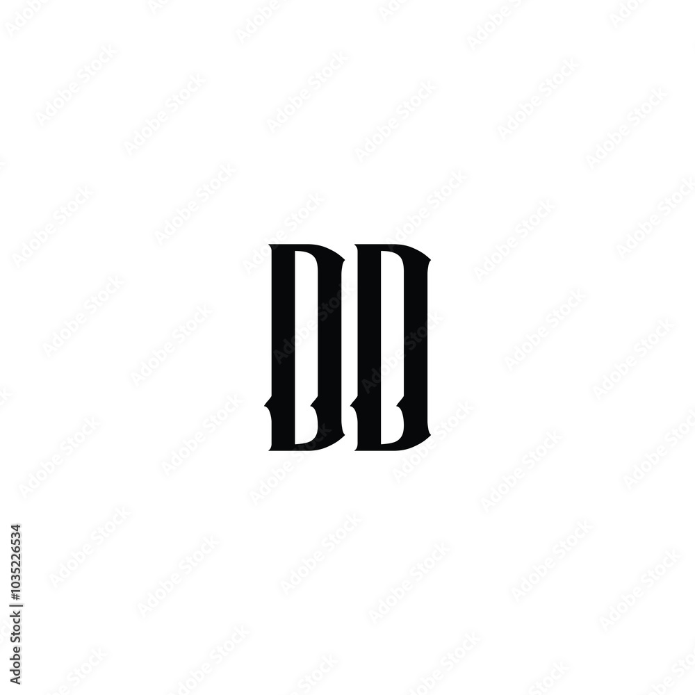 DD monogram logo design letter text name symbol monochrome logotype alphabet character simple logo