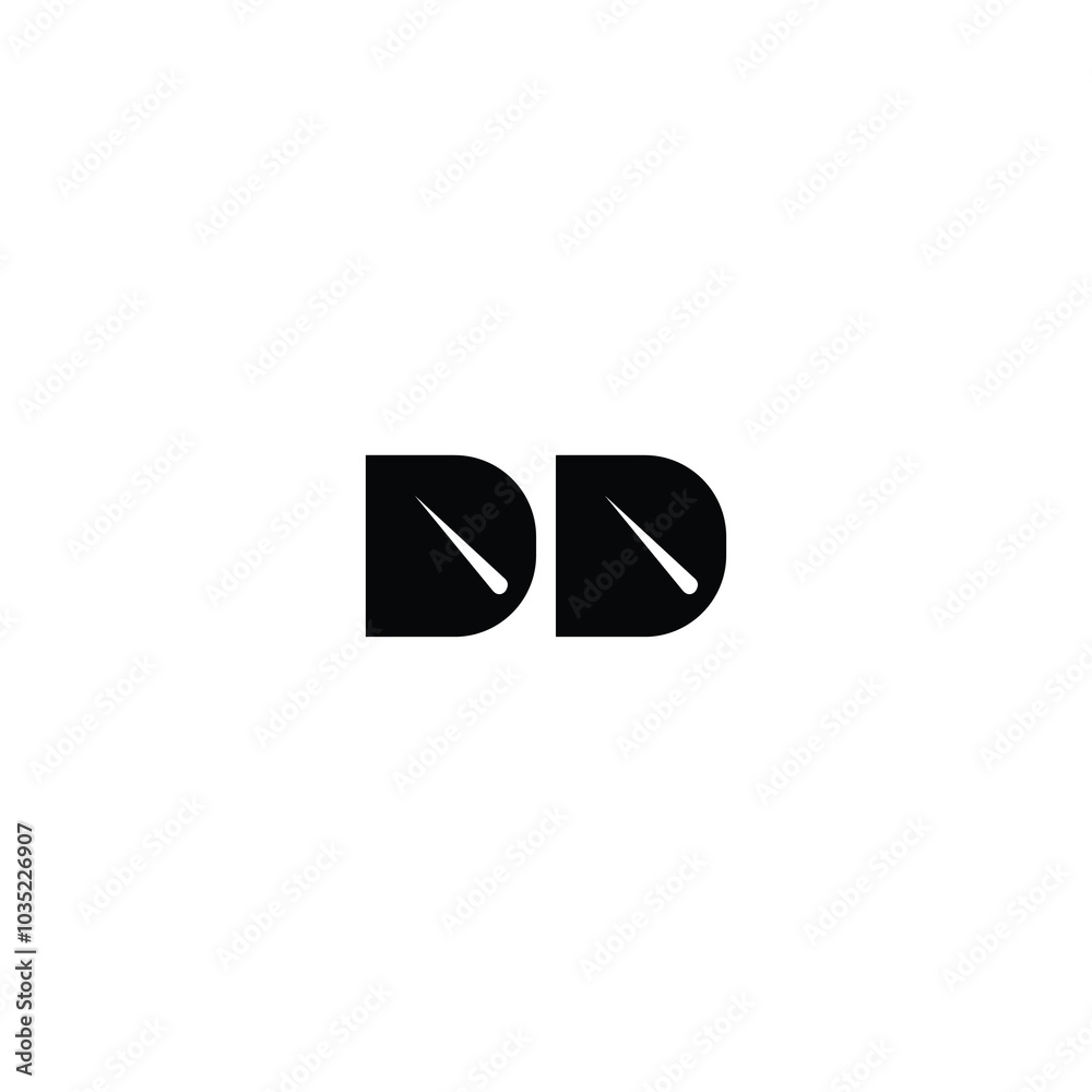 DD monogram logo design letter text name symbol monochrome logotype alphabet character simple logo
