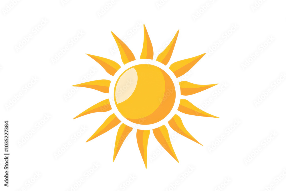 Brightly illustrated sun with golden rays on a transparent background, perfect for sunny designs and summer themes. Brightly illustrated sun with golden rays on a transparent background, perfect for sunny designs and summer themes.