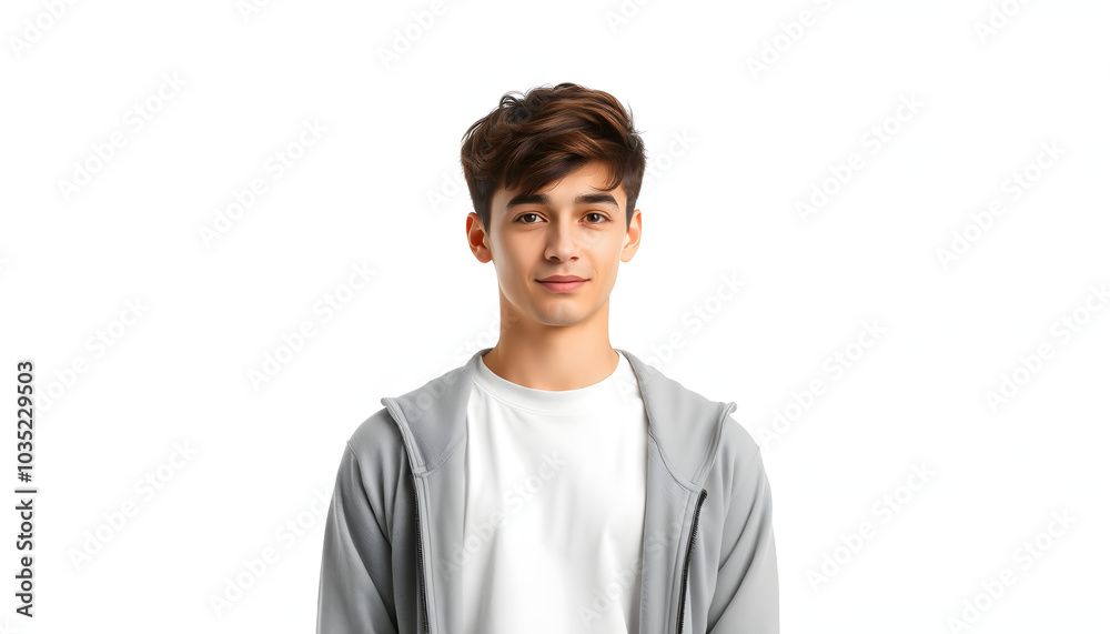 calm young man isolated with white highlights, png calm young man isolated with white highlights, png