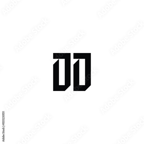 Free Download DD monogram logo design letter text name symbol monochrome logotype alphabet character simple logo - GFXLoad